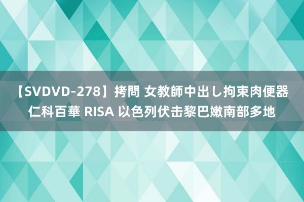 【SVDVD-278】拷問 女教師中出し拘束肉便器 仁科百華 RISA 以色列伏击黎巴嫩南部多地