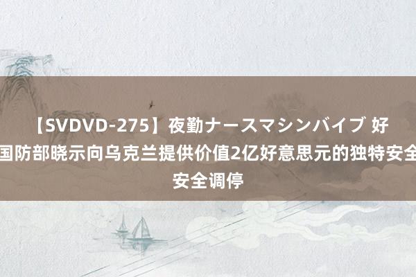 【SVDVD-275】夜勤ナースマシンバイブ 好意思国防部晓示向乌克兰提供价值2亿好意思元的独特安全调停